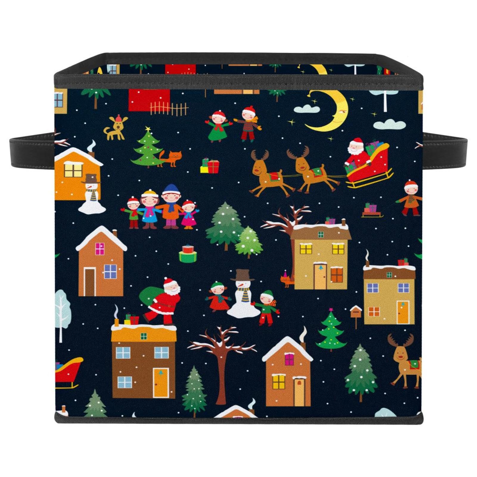 Boîte de rangement pliable Père Noël pour organiser la chambre d'enfant