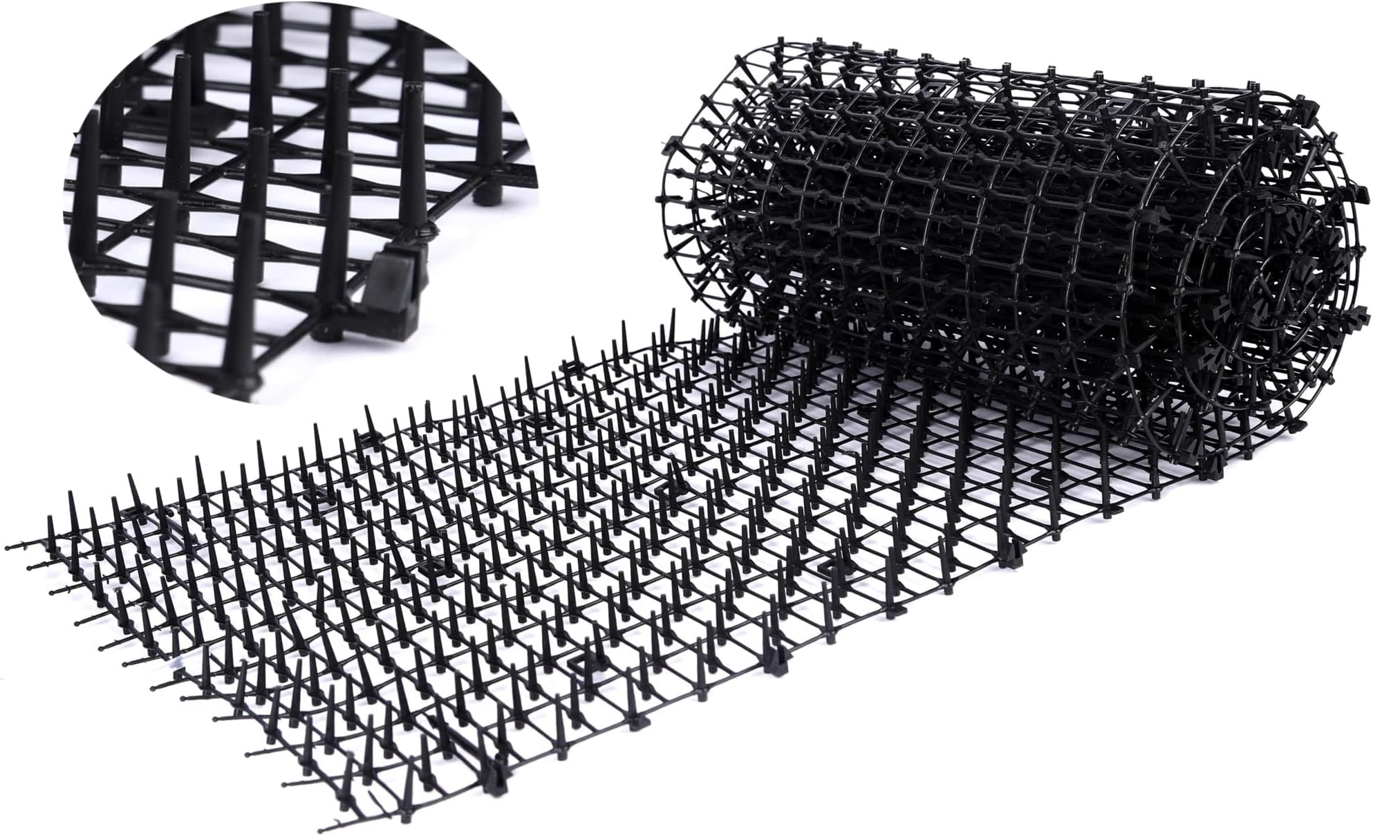 P.C Repellent Cat Mat Plastic Spike Keep cat away 6.5' Black 1pcs