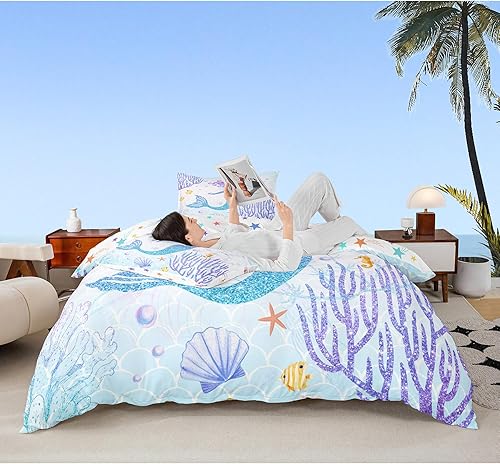 Miniatura 46 de Funda de Edredón de Gatos Galaxia Tamaño Full, Juego de Ropa de Cama Gótica de Luna Estrellada y Constelación 3 piezas para Decoración de Habitación