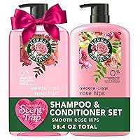 Vista 1 de Herbal Essences Shampoo & Conditioner Set, Smooth Collection, Paraben-Free, Color-Safe, with Rose Hips & Vitamin E, 29.2 Fl Oz Each, 2-Pack