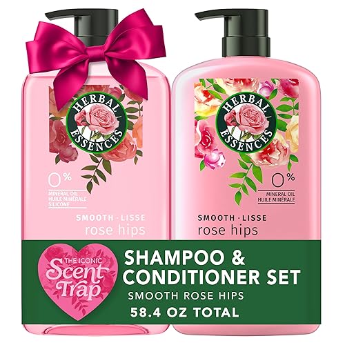 Miniatura 1 de Herbal Essences Shampoo & Conditioner Set, Smooth Collection, Paraben-Free, Color-Safe, with Rose Hips & Vitamin E, 29.2 Fl Oz Each, 2-Pack
