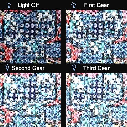 Miniatura 4 de Mlife Almohadilla de luz LED A4  Caja de luz de arte de diamante con 3 brillo, ideal para dibujar, animación, caja de luz de dibujo con 4 clips de