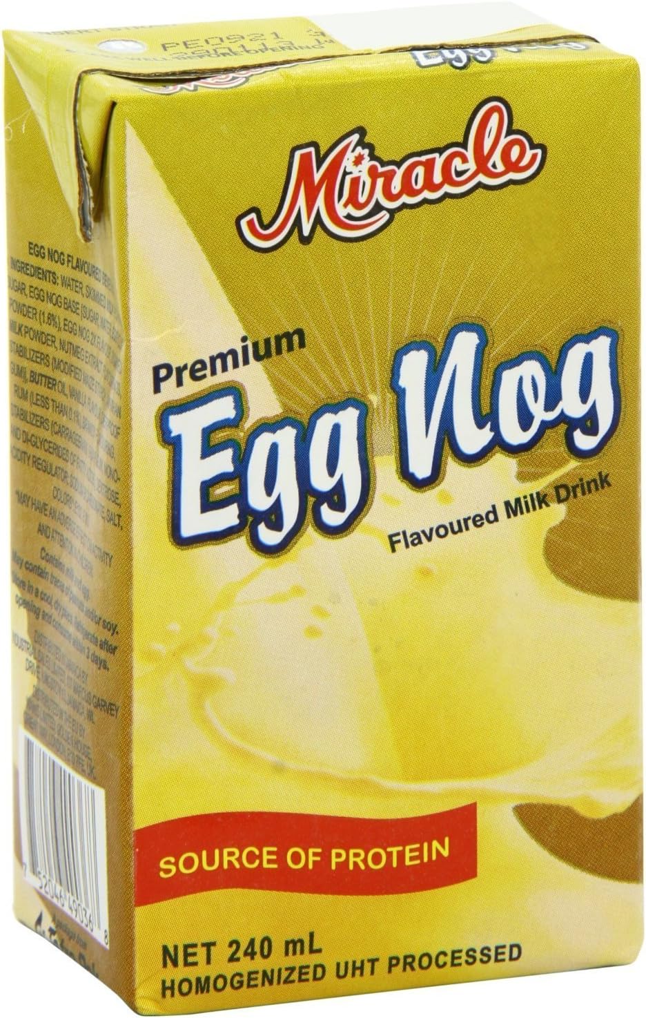 Miracle Premium Eggnog 240ml (Pack of 3)