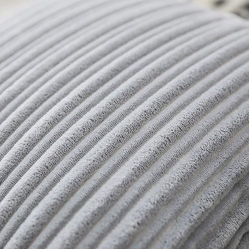 Miniatura 212 de UGASA - Juego de 2 fundas de almohada de terciopelo a rayas, funda decorativa para cojín con cremallera oculta para el hogar, sofá, dormitorio,