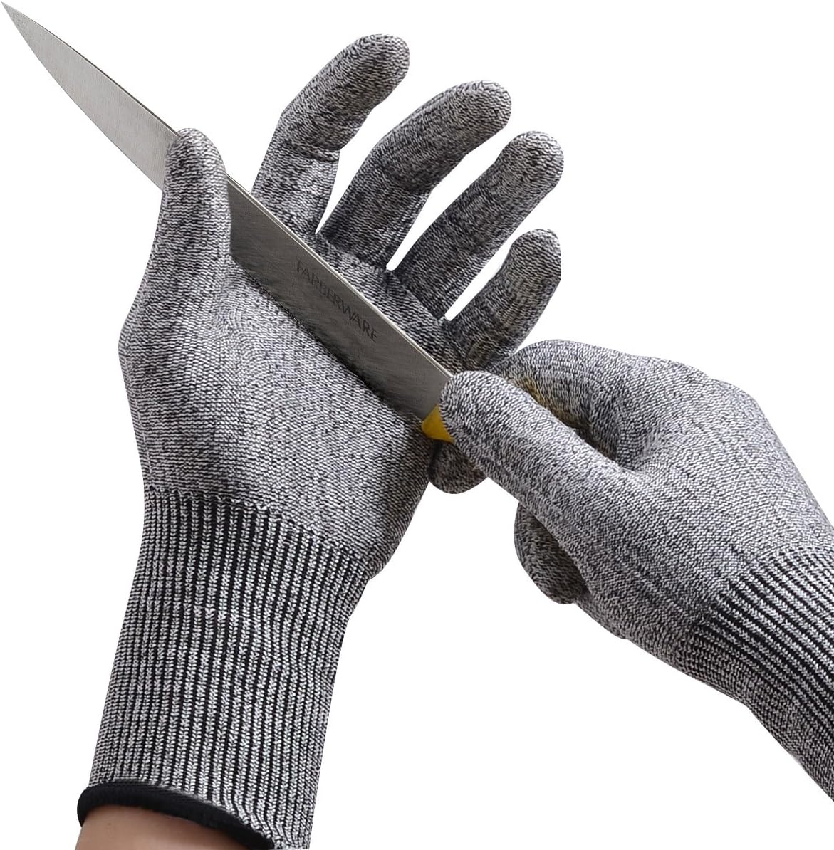 BHIVES Cut Resistant Gloves Food Grade Level 5 Protection,Ibowooforrest Comfortable Safety Kitchen Cut Gloves for Multiple Uses(Medium)