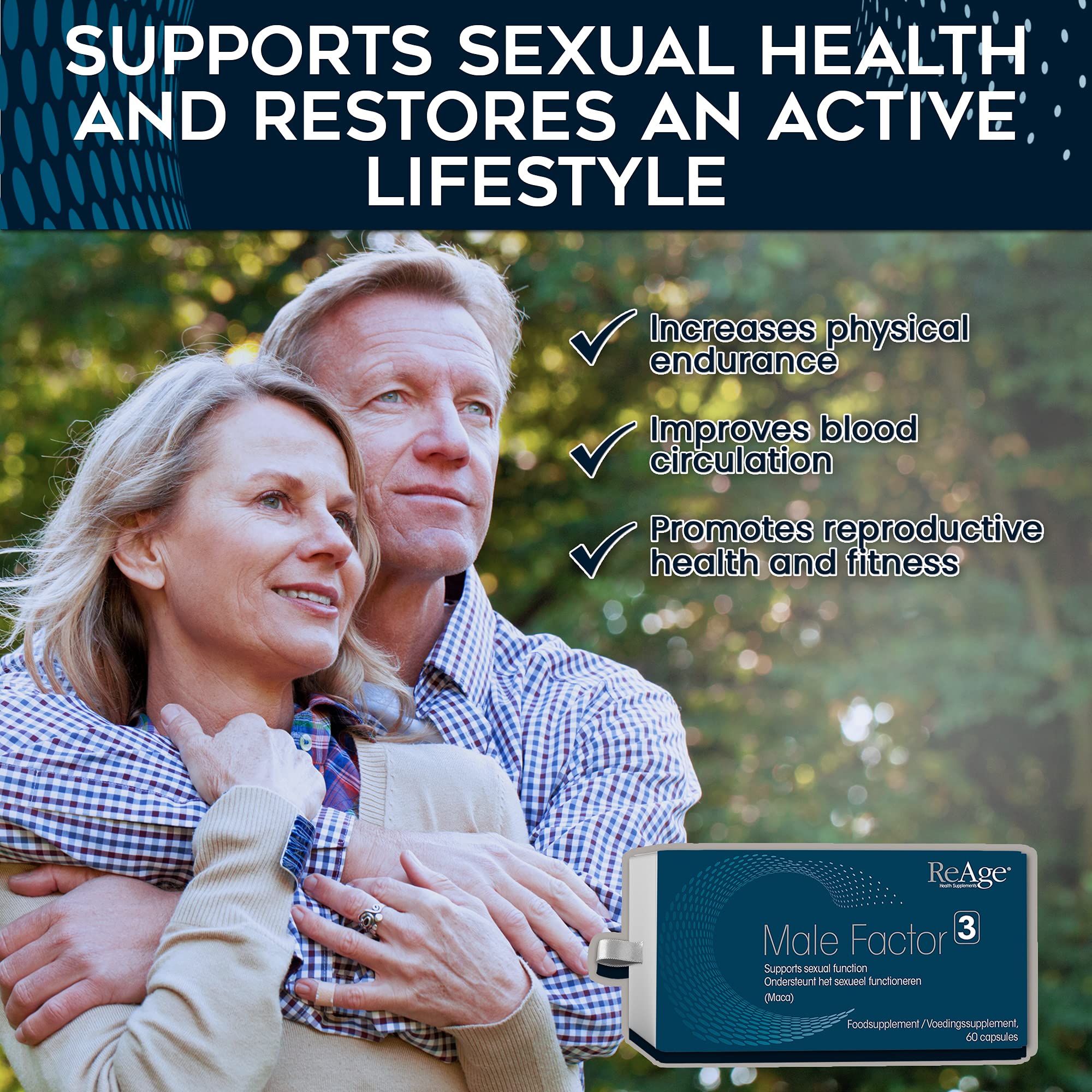 Buy ReAge® Male Factor 3 Maca Root Extract High Quality Formula with