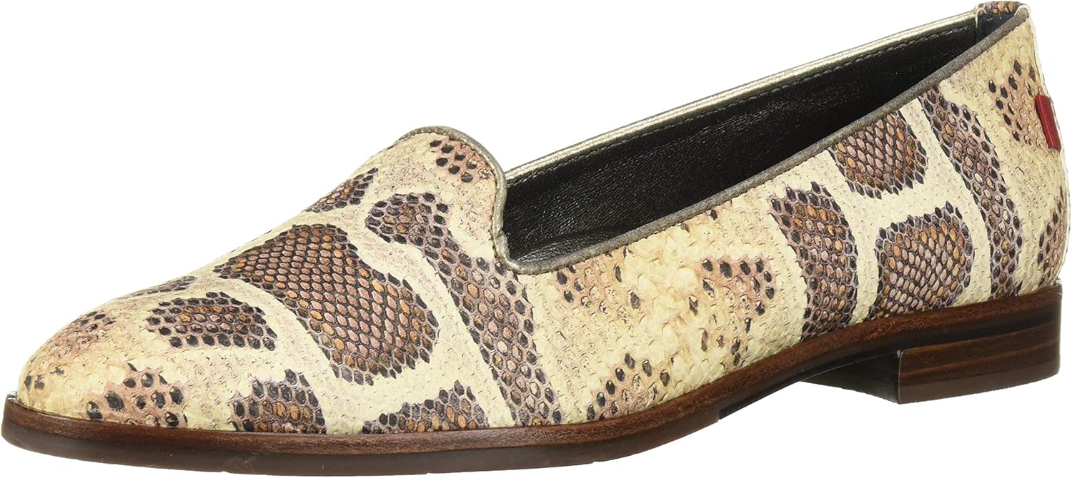 Marc Joseph New York Women's Leather Made in Brazil Columbus Circle Loafer, Desert Snake, 6 M US