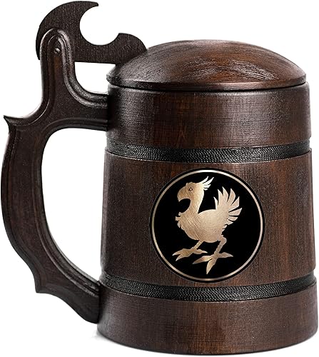 Chocobo Beer Mug, FF Beer Stein, Personalized Beer Tankard