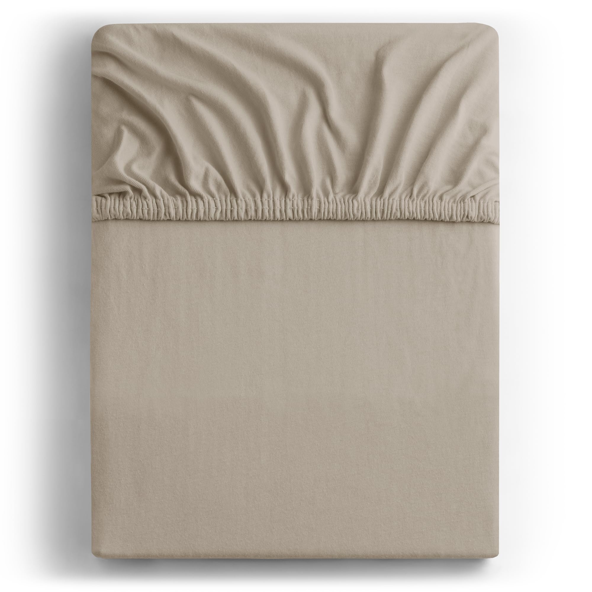 Mainstays Extra Soft Jersey Bed Sheet Set, Queen, Angelina Gold, 4
