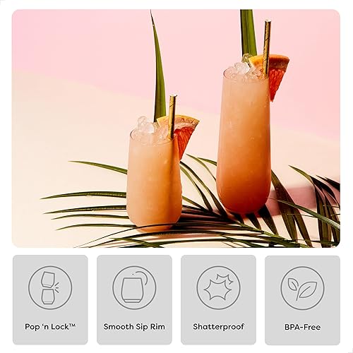 Miniatura 3 de TOSSWARE flauta de vidrio de champaña y el catado de 6 ozJuego de 48sin BPA sofisticadas reciclablesdesechables de plástico inastillable Lote de 48