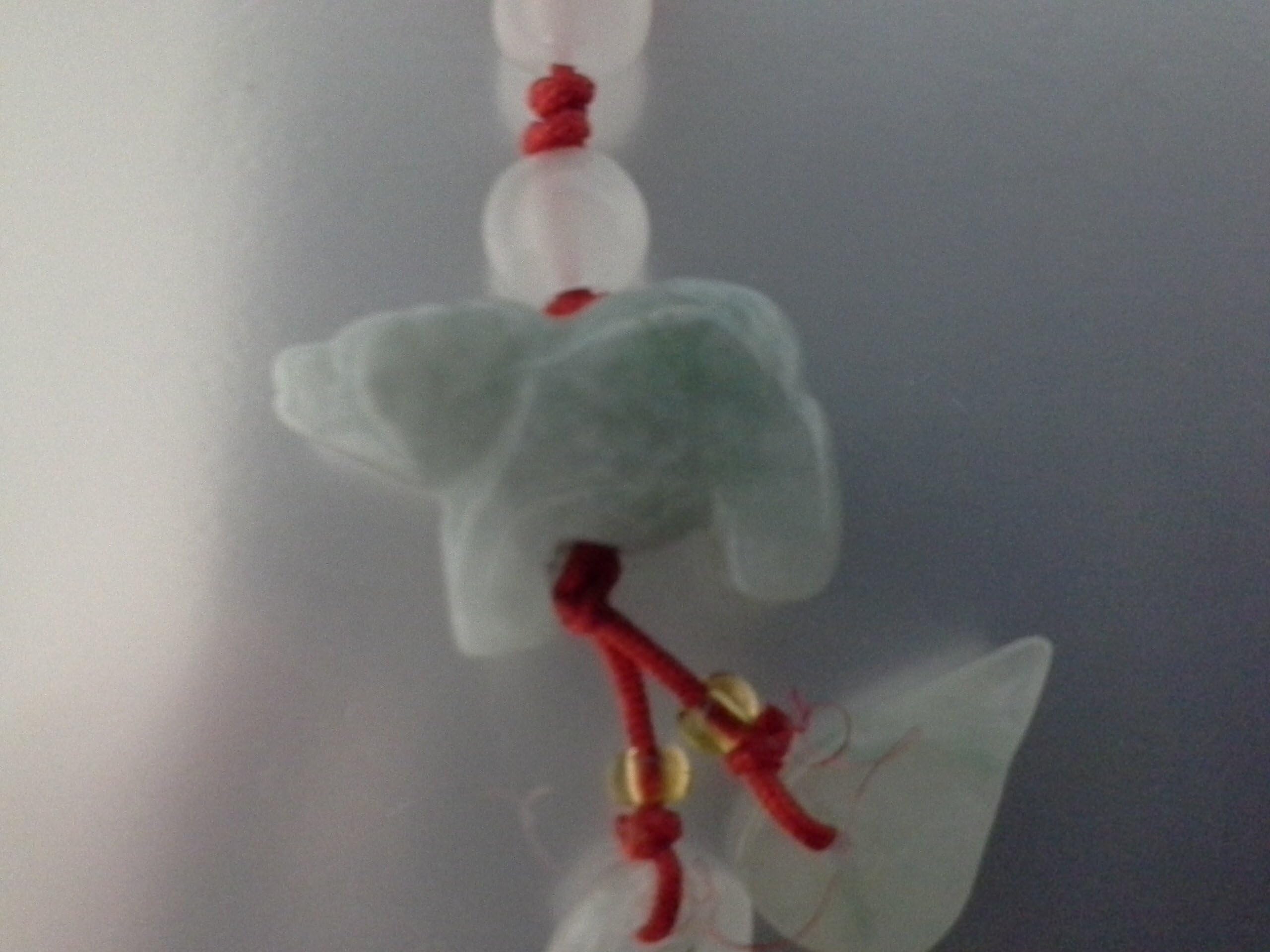 Amulet - Chinese Feng Shui Hand Carved Lucky Jade Ox Charms, Money Talisman Cell Phone Charms