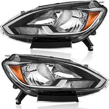 TODO Headlights Assembly Compatible with 2016 2017 2018 2019 Nissan Sentra Driver Passenger Side Replacement 26060-3YU0A NI2502244 26010-3YU0A NI2503244