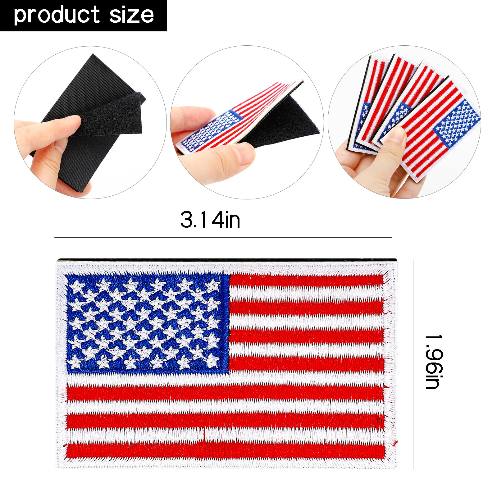GYGYL 4. Juli Aufbügler Patches – 32 Stück Patriotische Applikationen Mit US-Flagge, Für Kleidung, Hüte & Taschen