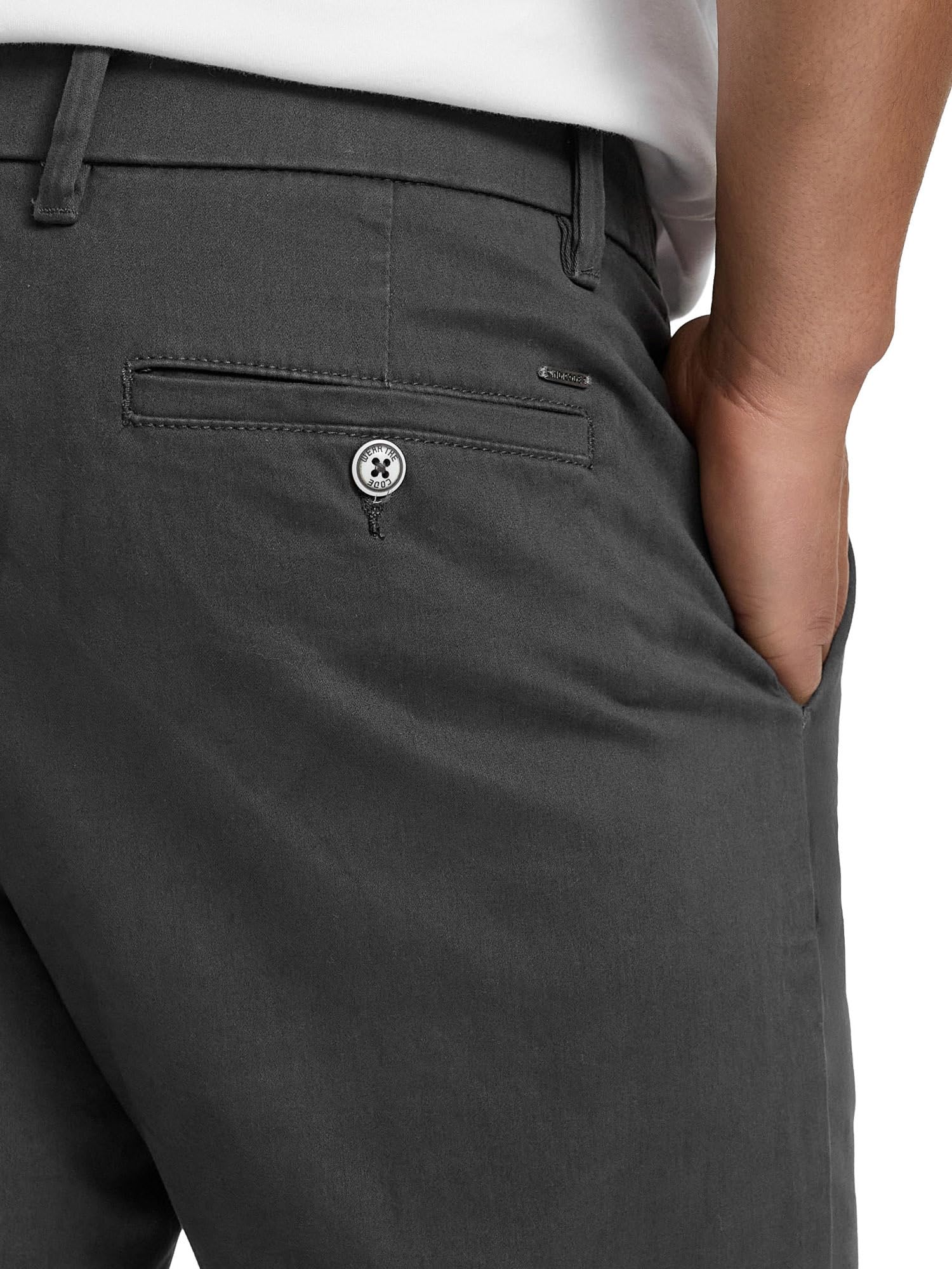 Indicode Herren Ignazo Stretch Chinohose aus 98% Baumwolle mit 4 Taschen | Bequeme Chinohose für Büro und Alltag mit angenehmer Passform, Herrenhose, Stoffhose, Businesshose, Freizeithose für Männer