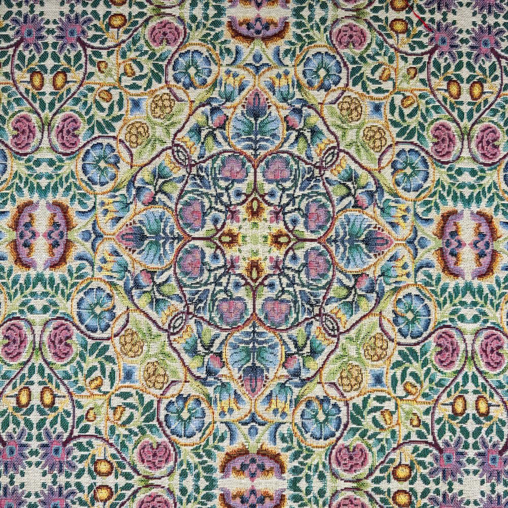 Oh Sew Crafty Limited Tapestry Fabric William Morris Rose & Pomegranate Flower Floral Leaf 140Cm Wide (Price Per Metre)