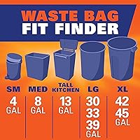 Vista 8 de Hefty Bolsas de basura ultra fuertes de 13 galones, bolsas de basura altas para cocina de 13 galones, resistentes a fugas, pinchazos y rasgaduras