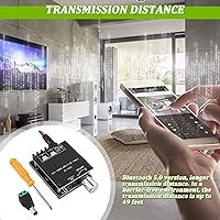 Vista 4 de 100W+100W Bluetooth Amplifier Board DC 5-24V BT and AUX Inputs 2.0 Channel Stereo AMP Board Audio Power Amplifier Module for DIY Wireless Speakers