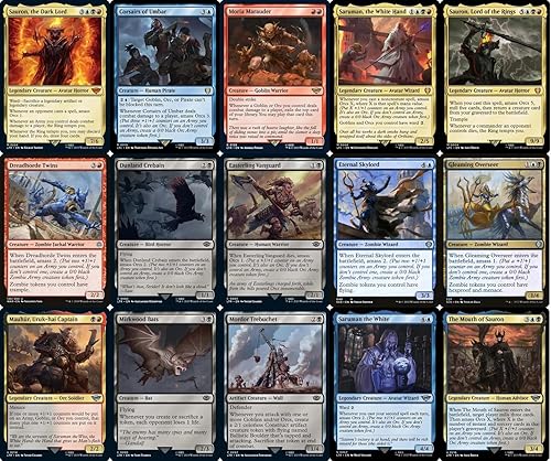 Miniatura 2 de Orc Amass Commander Deck - Sauron - EDH - Grixis Blue Black Red - Lord of the Rings LOTR - 100 cartas - Magic The Gathering Deck - Muy fuerte