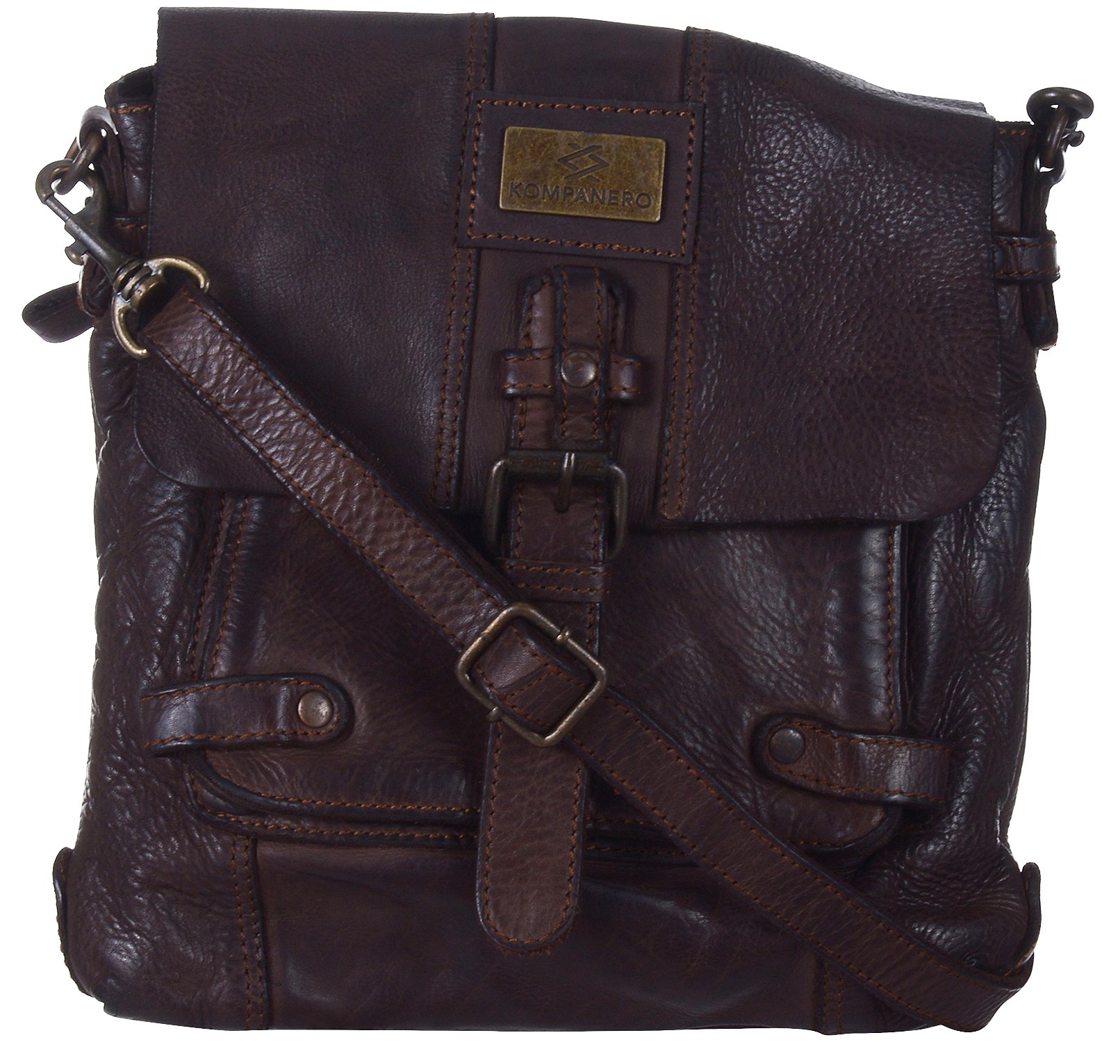 KOMPANERO Shoulder Bag (Dark Brown) (B016M1S3RC) Amazon Price History, Amazon Price Tracker