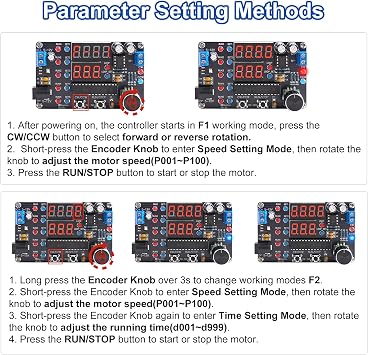 DIY DC Motor Speed Controller Soldering Practice Kit, Build & Programmed Motor Control with Forward/Reverse, Timer & Loop Mode, STEM Electronics Learning Project for Robotics & Experiments