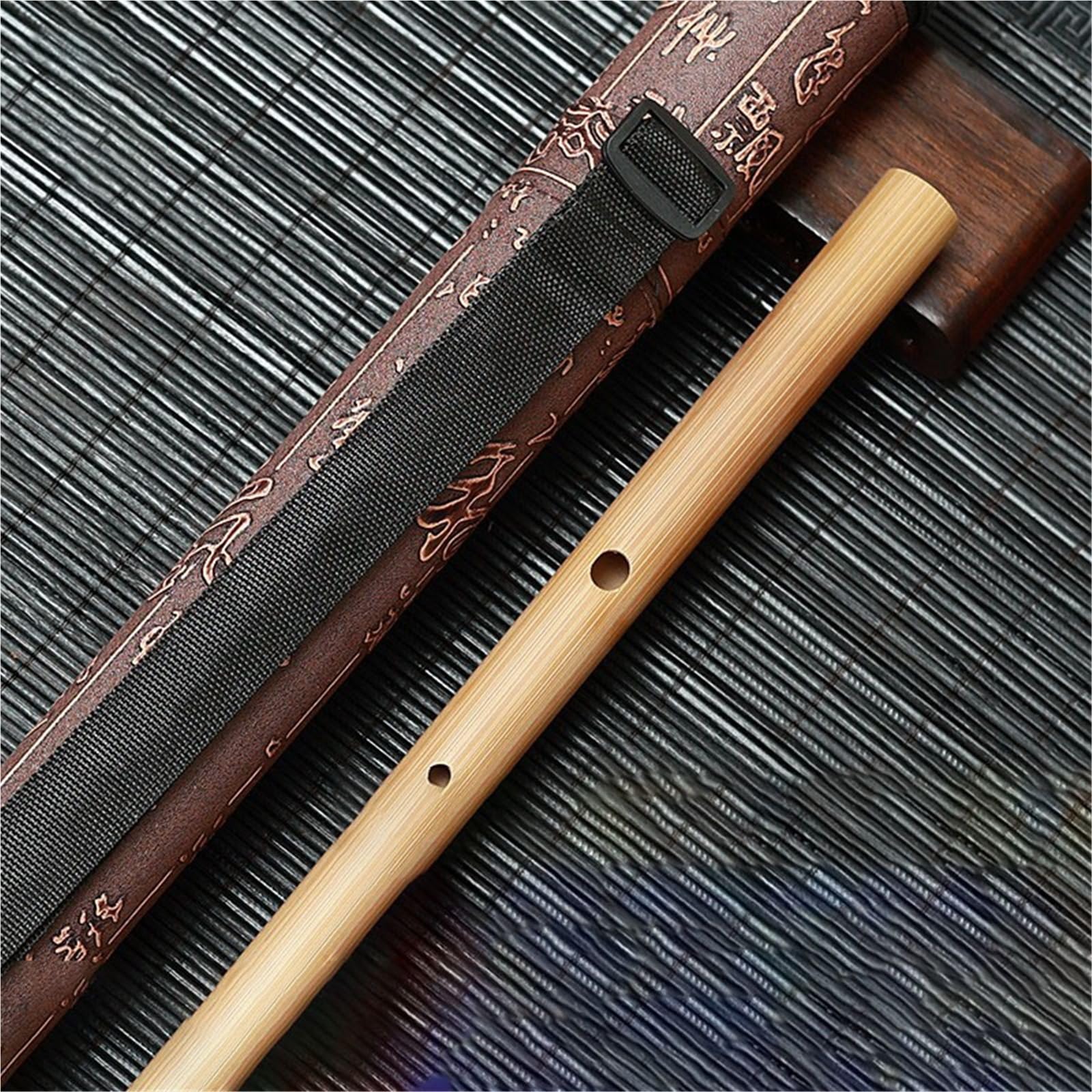 Principiantes Flauta Bambú Flauta de bambú amargo instrumento profesional para principiantes superficie lisa múltiples melodías opcionales(E)