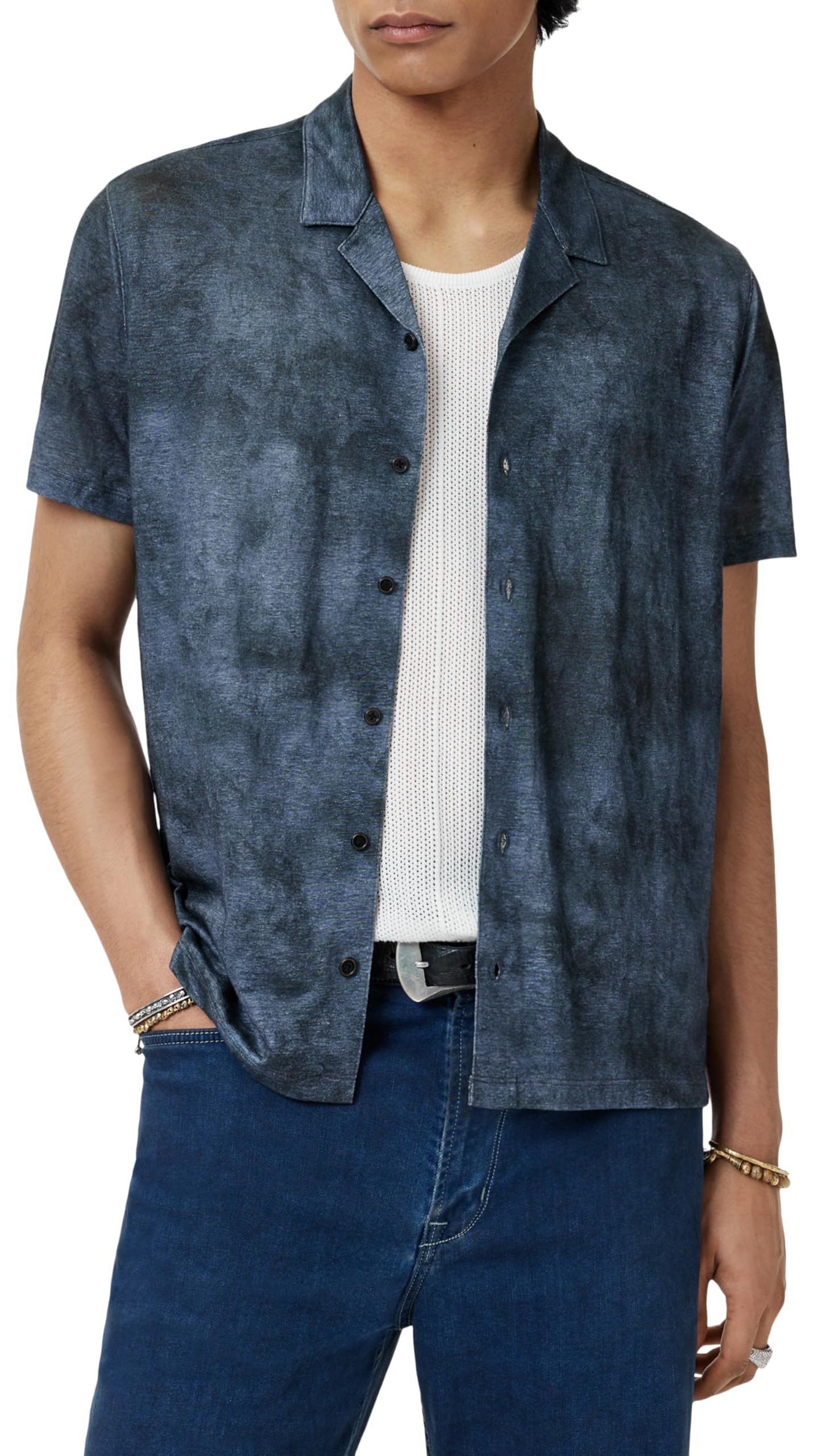 John Varvatos Agosta Camp Shirt for Men