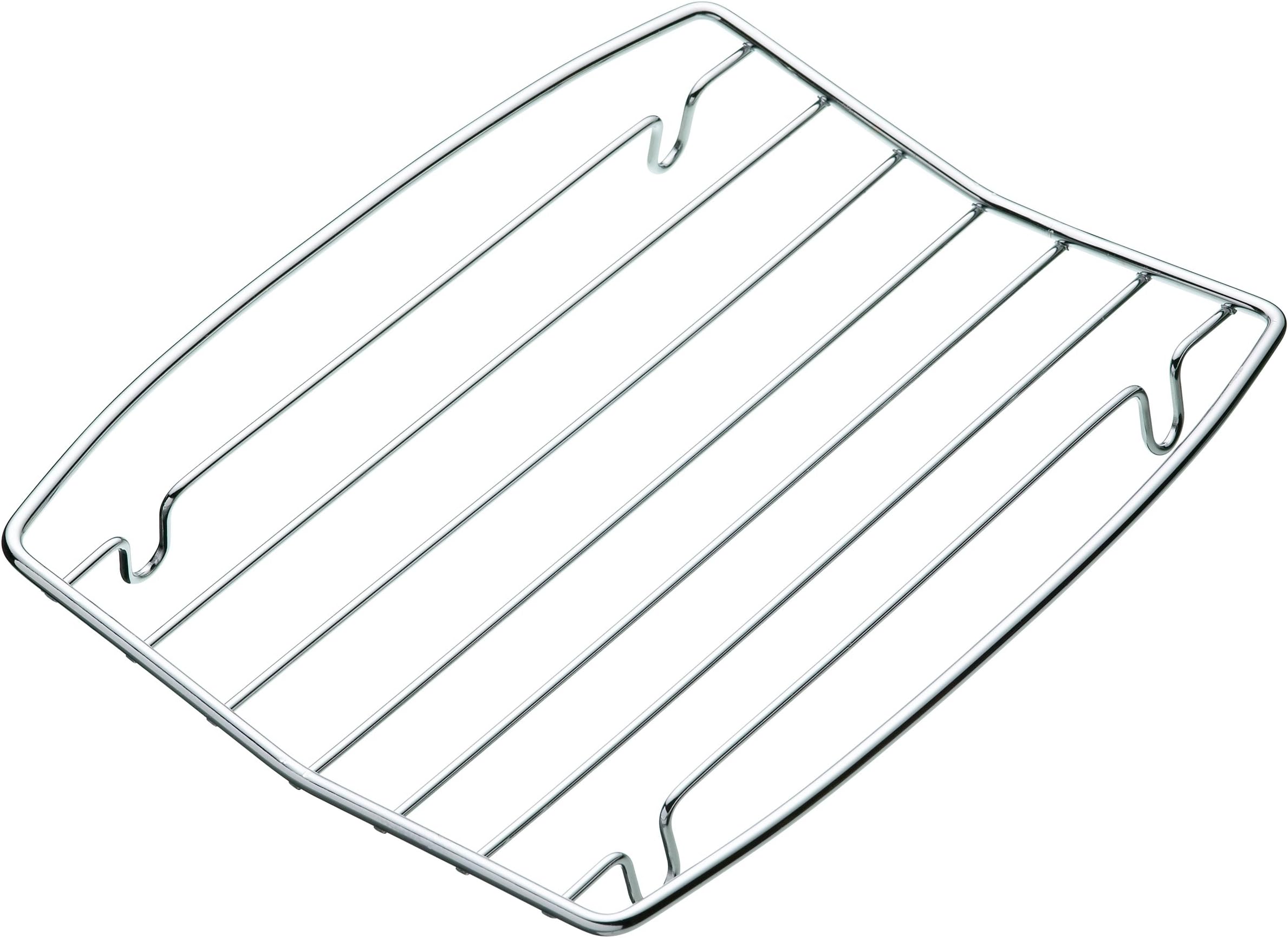 KitchenCraft Heavy-Duty Chrome-Plated Grilling and Roasting Rack, 26 x 21 cm (1" x 8.5")