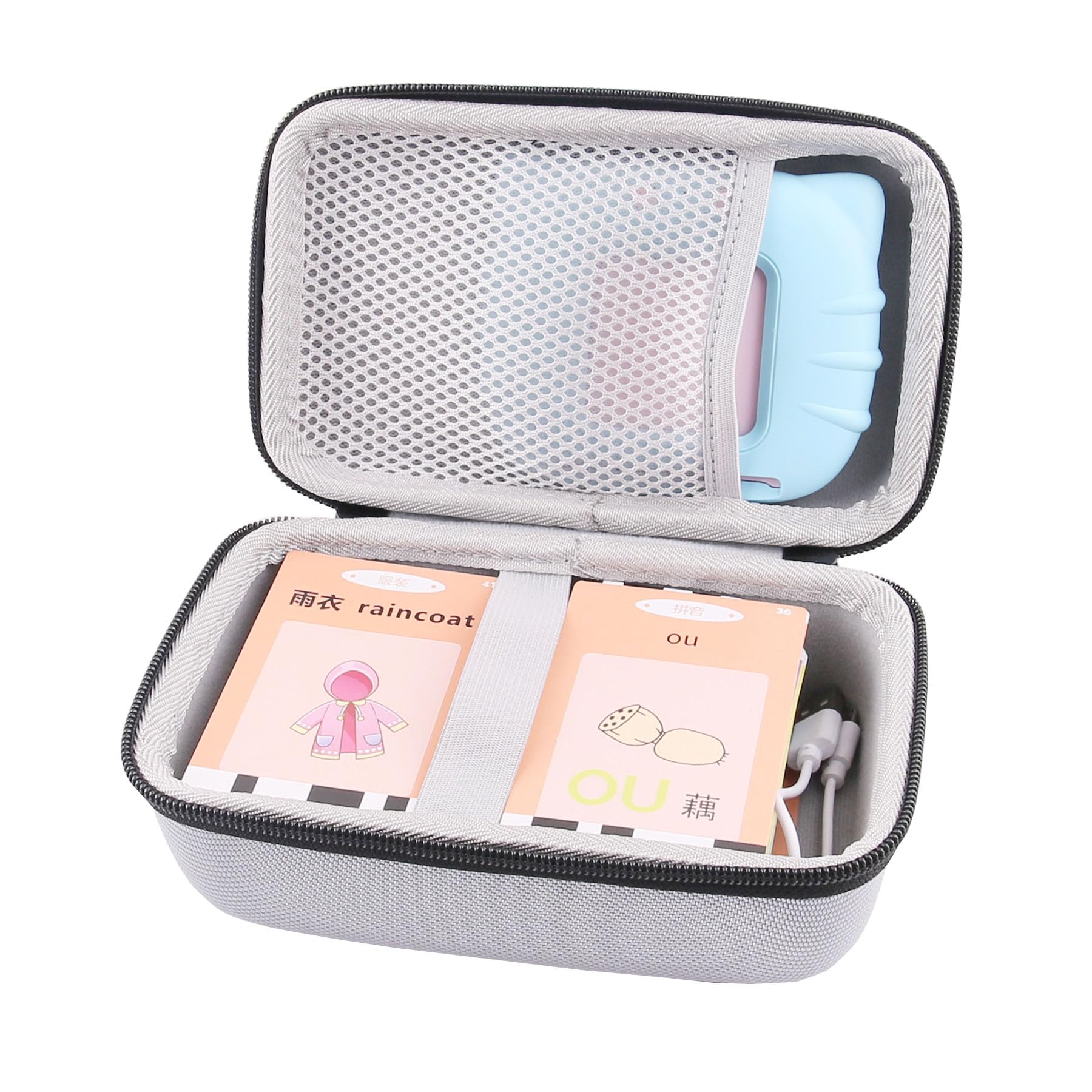 WERJIA Hard Carrying Case for Airbition/Aullsaty/Lapare/Eaever/QuTZ/TimingSXD/Startcan Talking Flash Cards Toddler Toys, Storage Holds Up to 255 Cards