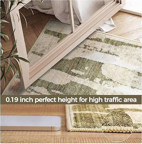 Vista 58 de jinchan Alfombra de pasillo de 2 x 6 pulgadas, lavable, moderna, abstracta, gris, con estampado múltiple, alfombra para interiores, contemporánea