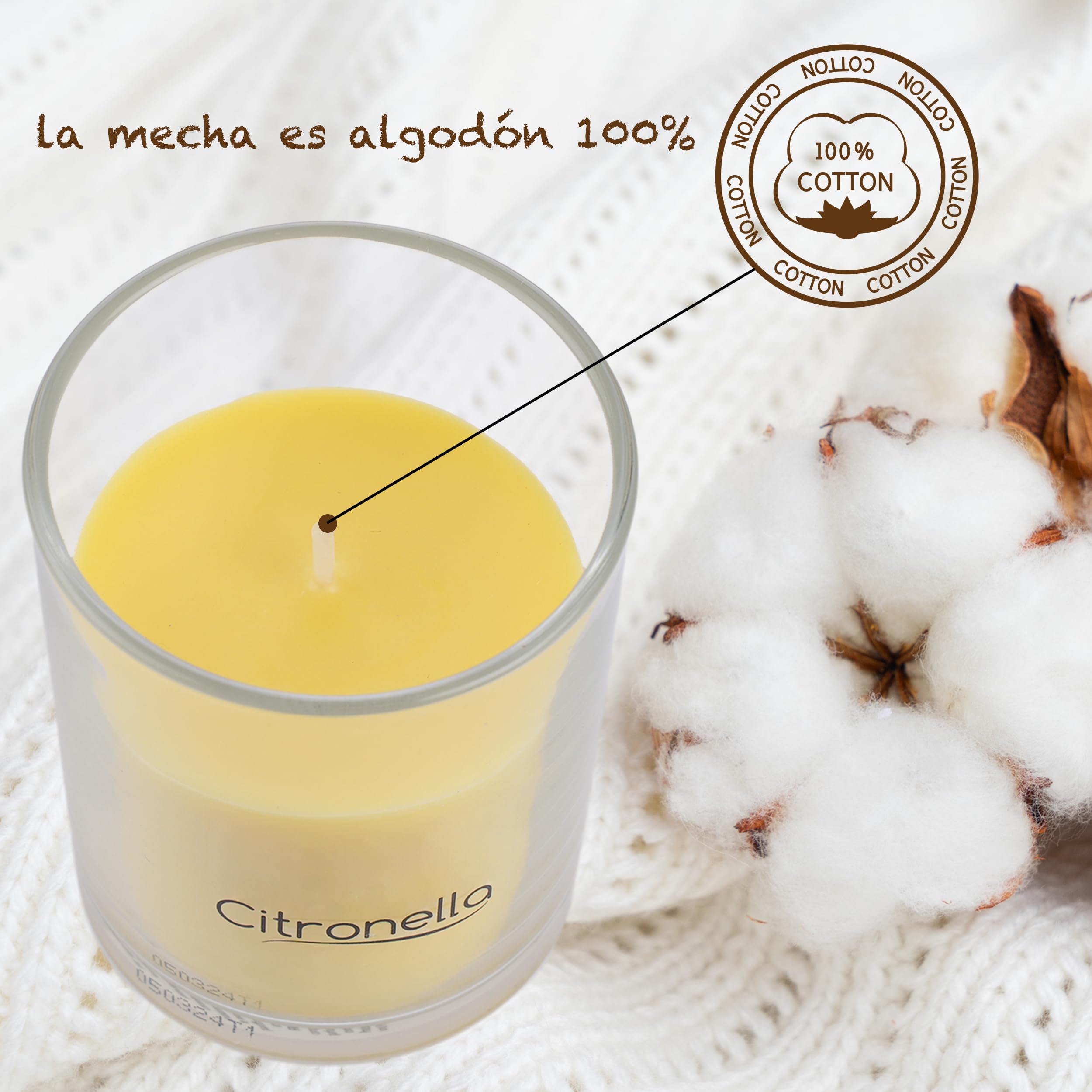 Lot De 4 Bougie Parfumées Lavande, Bougies Violet Parfumées 7X5.7Cm