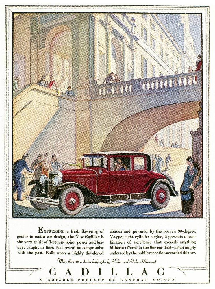 Amazon.com: Cadillac Ad 1928 Ncadillac Automobile Advertisement By