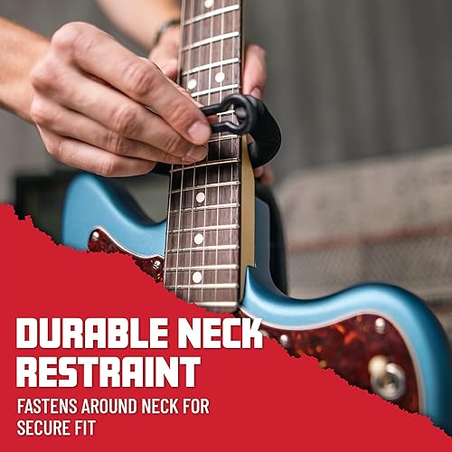 Miniatura 62 de Gator Frameworks Soporte de guitarra doble ajustable; Sostiene dos guitarras eléctricas o acústicas (GFW-GTR-2000), negro