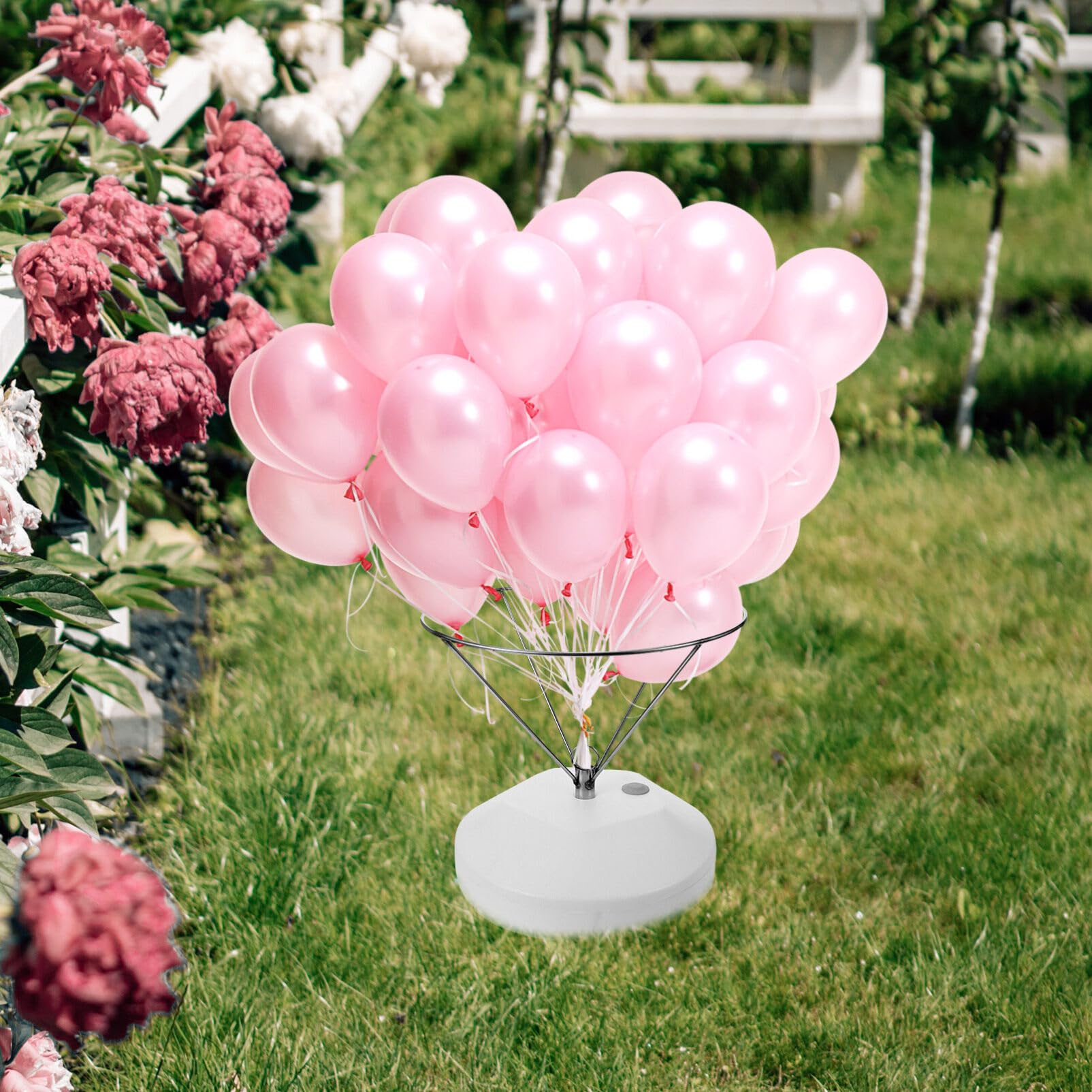 Luxshiny 1ensemble Kit De Support Ballon Antivente Avec Base Stable Pour Décoration De Mariage Anniversaire Et Événements Festifs