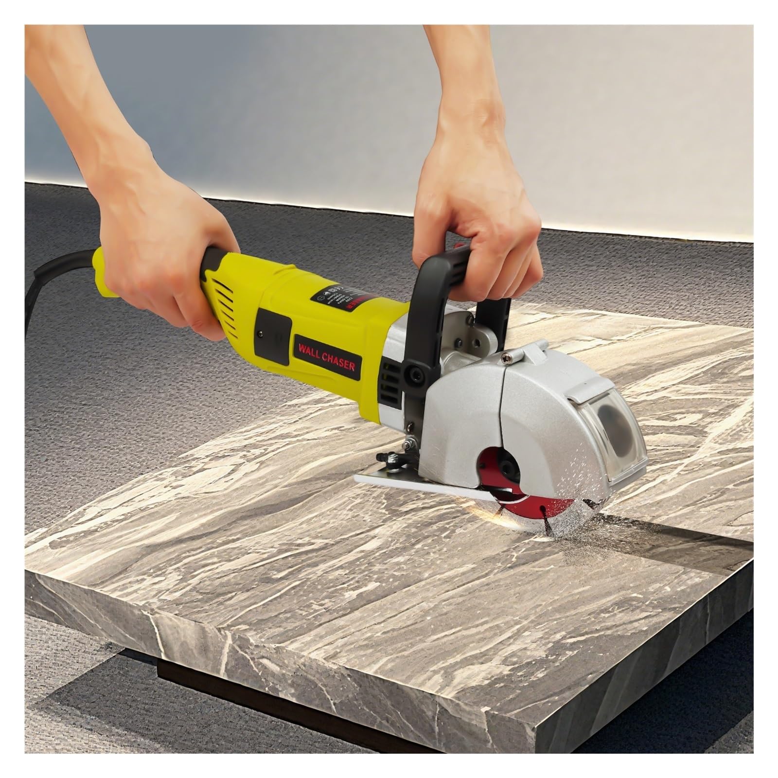 Coupeur Électrique De Cannelure Mur 4000W Fendu 125mm 5 Disques Coupe Coupe De PréCision