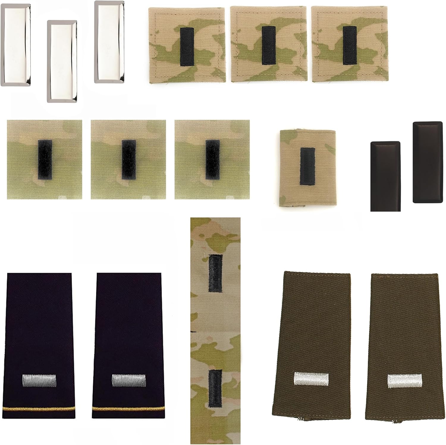 U.S. ARMY NEW 1ST Lieutenant (O-2) (MALE) Rank Bundle For all your Uniforms