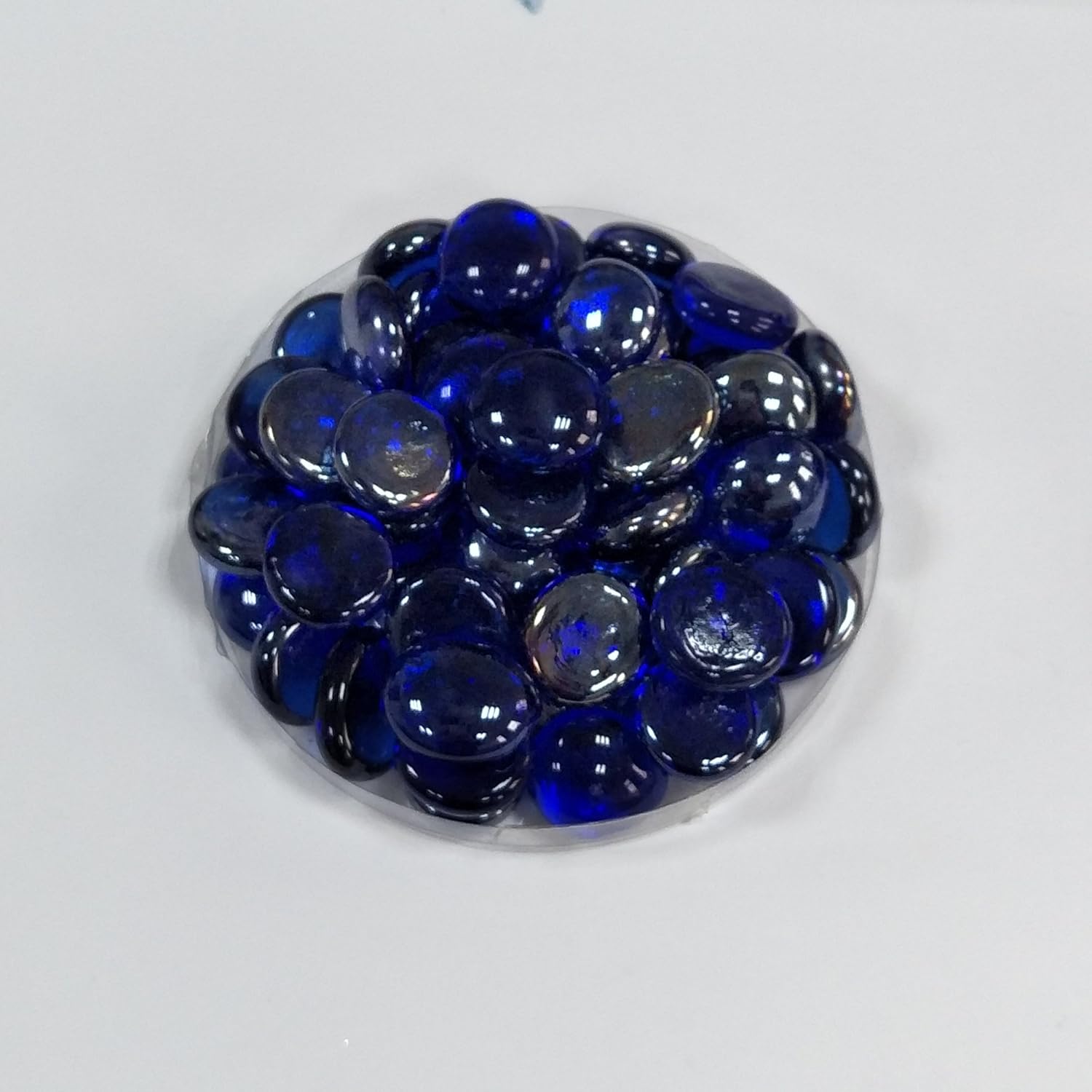 Global Outdoors 10-Pound Reflective Sapphire 1/2 Fire Glass Beads (Sapphire)