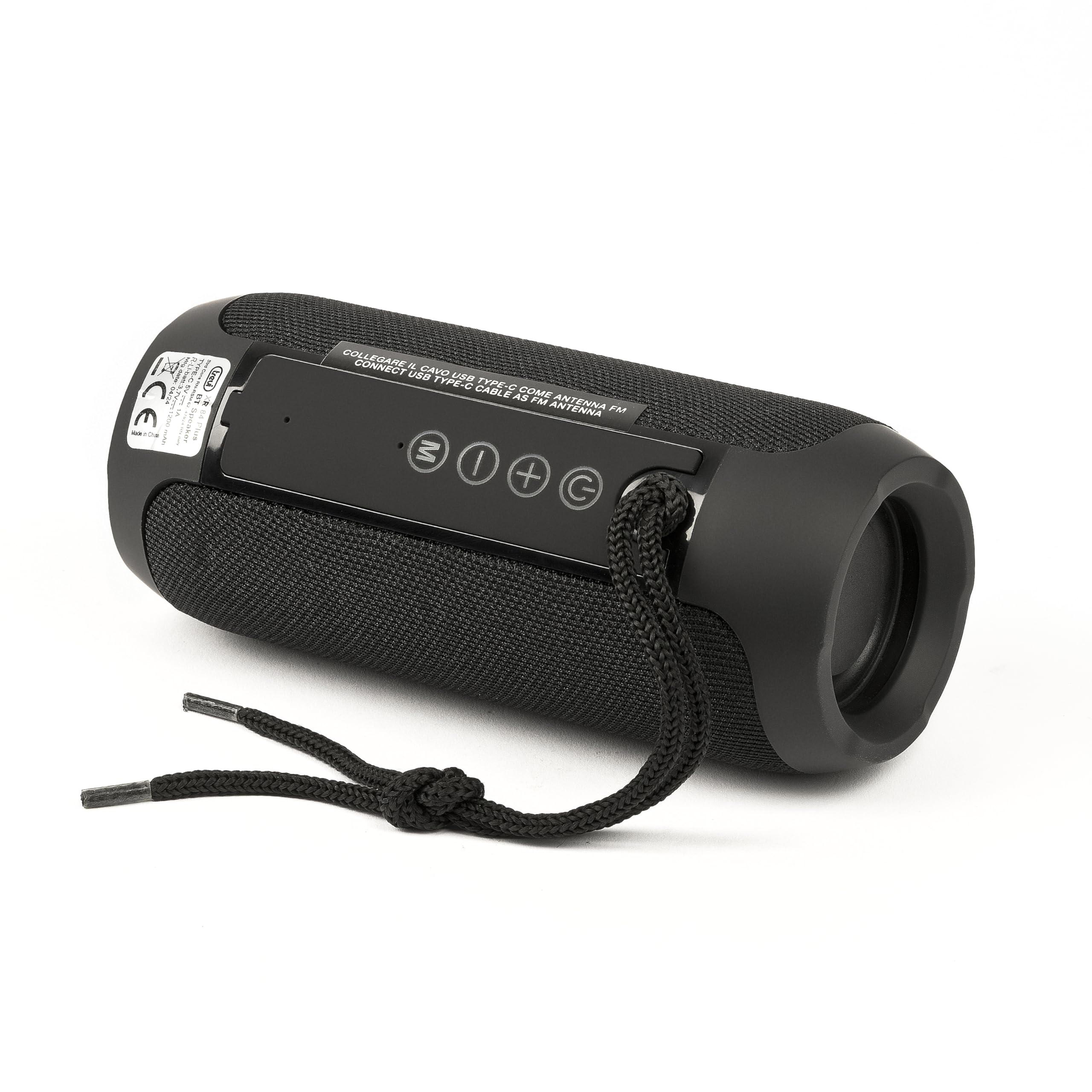 Trevi XR 84 PLUS Altoparlante Wireless 5.0 con Lettore Mp3, USB/Micro SD, Cassa Audio Portatile 10W (5W x 2) con Vivavoce Integrato, Clear Sound con Due Woofer Passivi, Nero