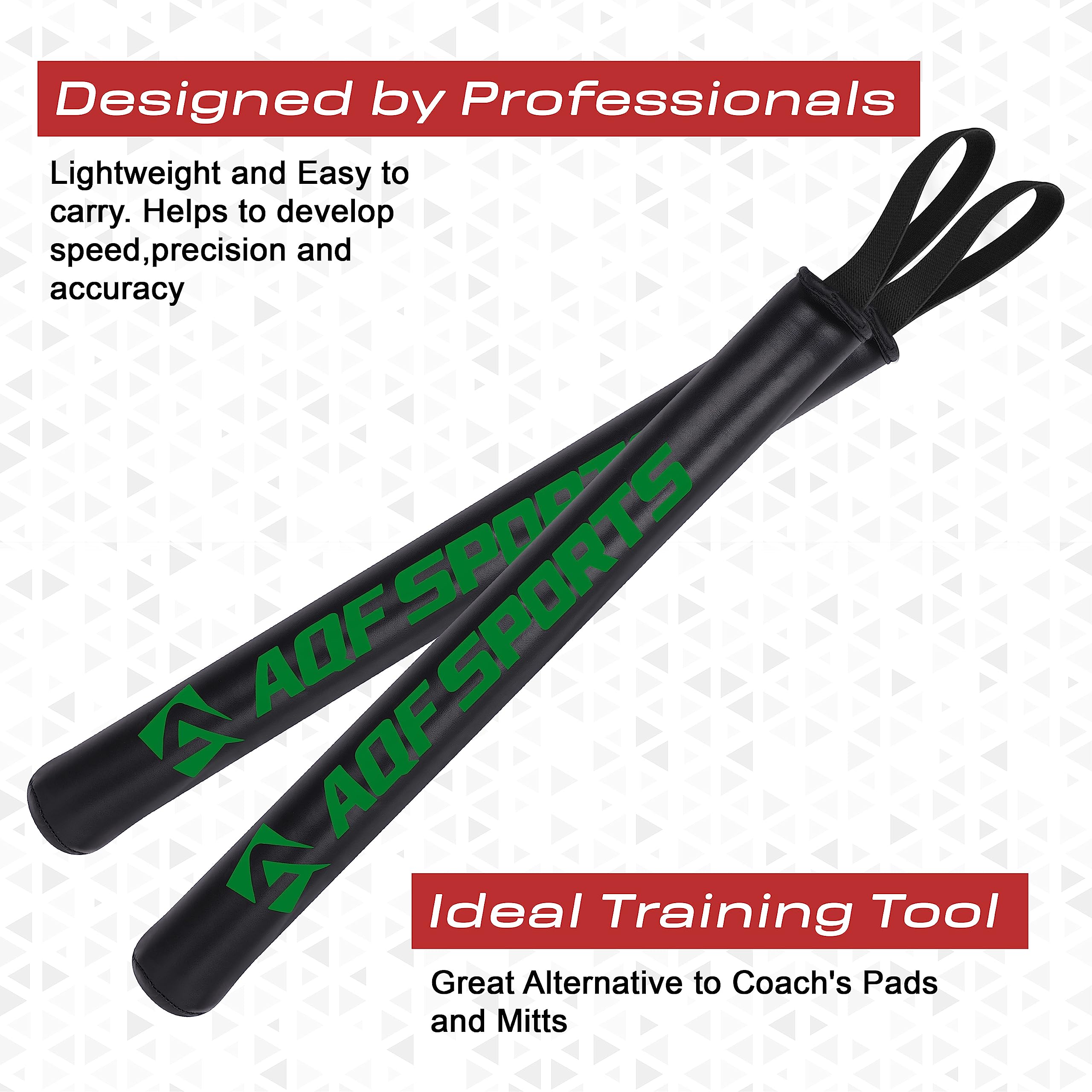 AQF Baton Art Martiaux en Mousse, Bâtons D'entraînement De Boxe, Patte d'ours Boxe Training Baton, Target Stick, Boxing Sticks, MMA Training Bâton De Boxe (Paire)