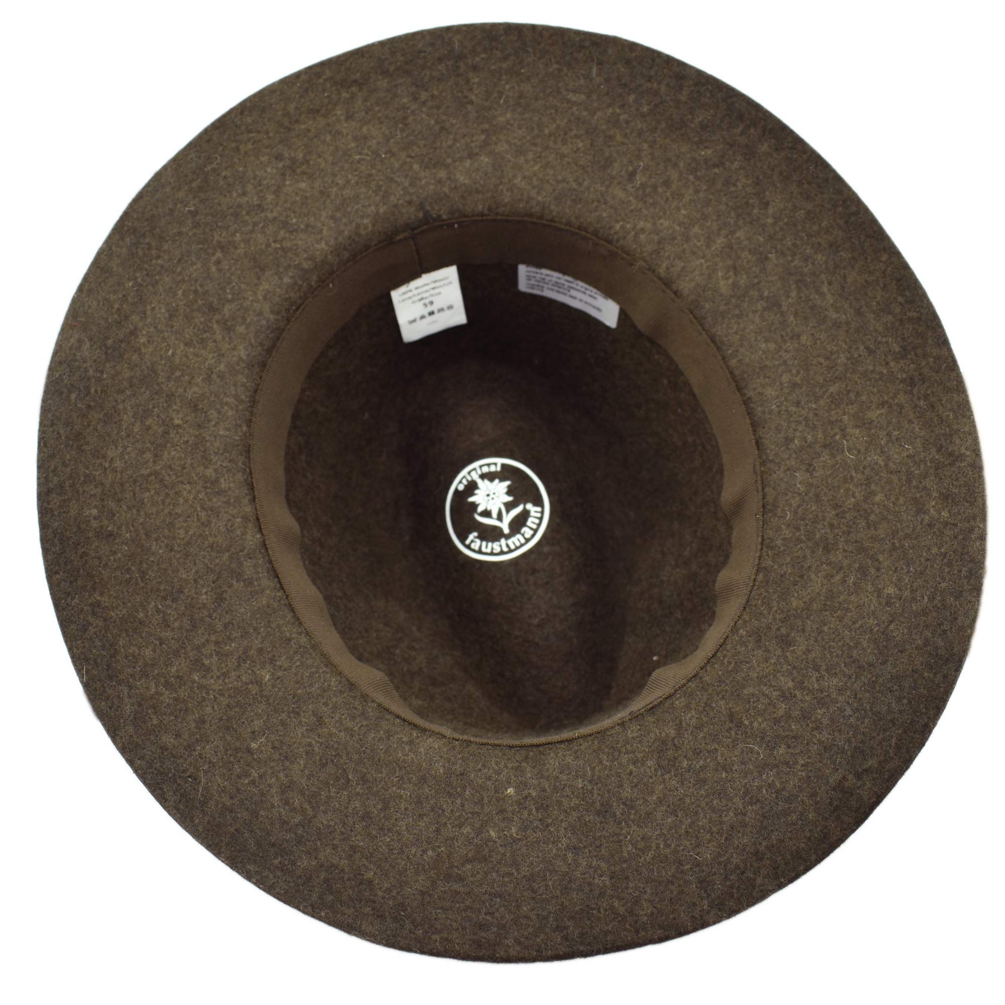 Melegari Cappello Tirolese Edelweiss Natura | Cappello da Montagna | Cappello Alpino | Uomo Donna | Estate/Inverno