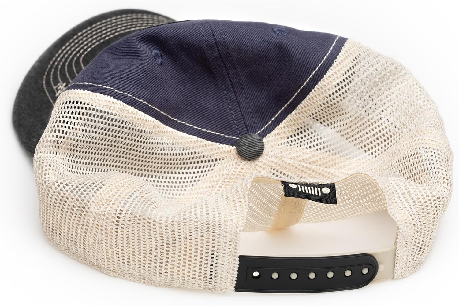 Jeep Have Fun Out There Patch Garment Washed Trucker Hat Unstructured for Men & Women - Adjustable Snapback Baseball Cap