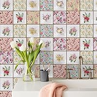 Vista 5 de Alwayspon Adhesivo de vinilo autoadhesivo para despegar y pegar, transferencias de azulejos de pared autoadhesivos pegatina decorativa