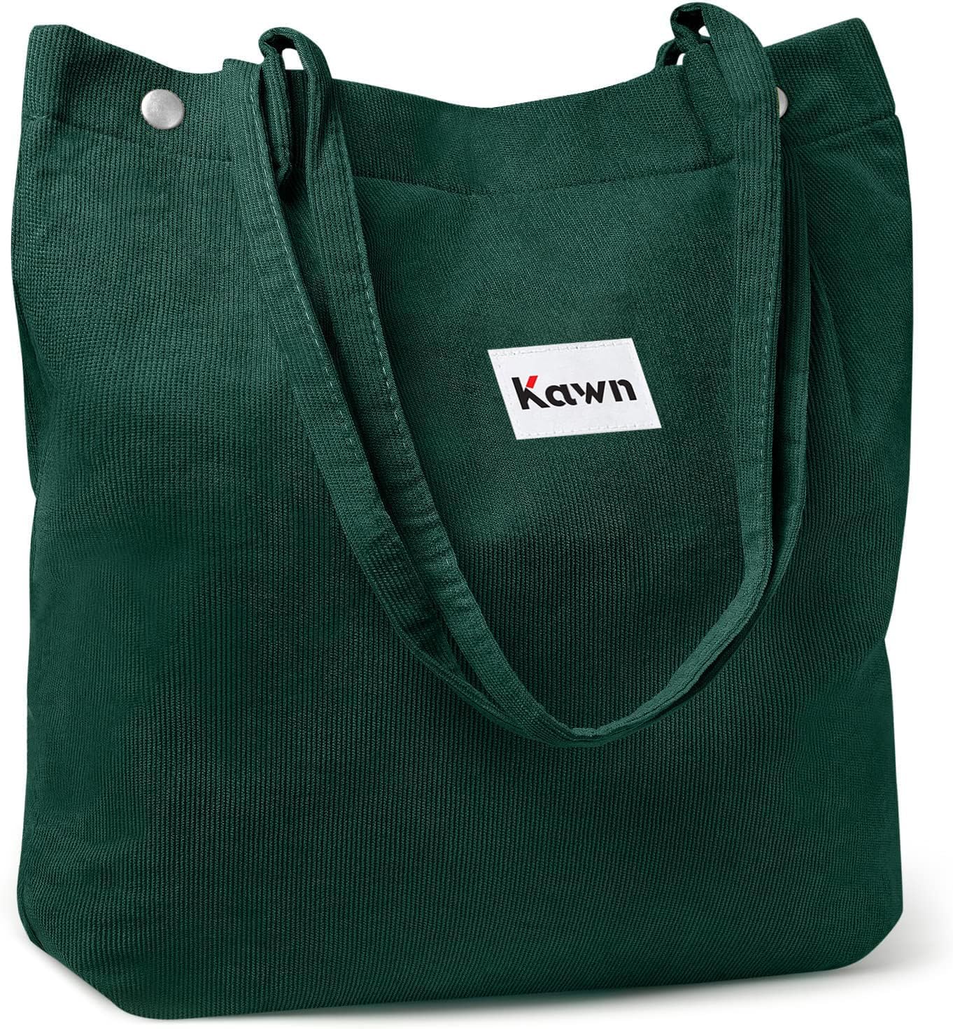Women Corduroy Tote Bag Canvas Shoulder Purse Reusable Shopping Bag Grocery Bag Large Capacity Washable Handbag Girls Shoulder Bag with Inner Pocket For Daily Use Work Travel