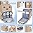 Dikaslon Diaper Bag Backpack with Portable Changing Pad, Pacifier Case and Stroller Straps, Large Unisex Baby Bags for Boys Girls, Multipurpose Travel Back Pack for Moms Dads, Milk Tea Khaki