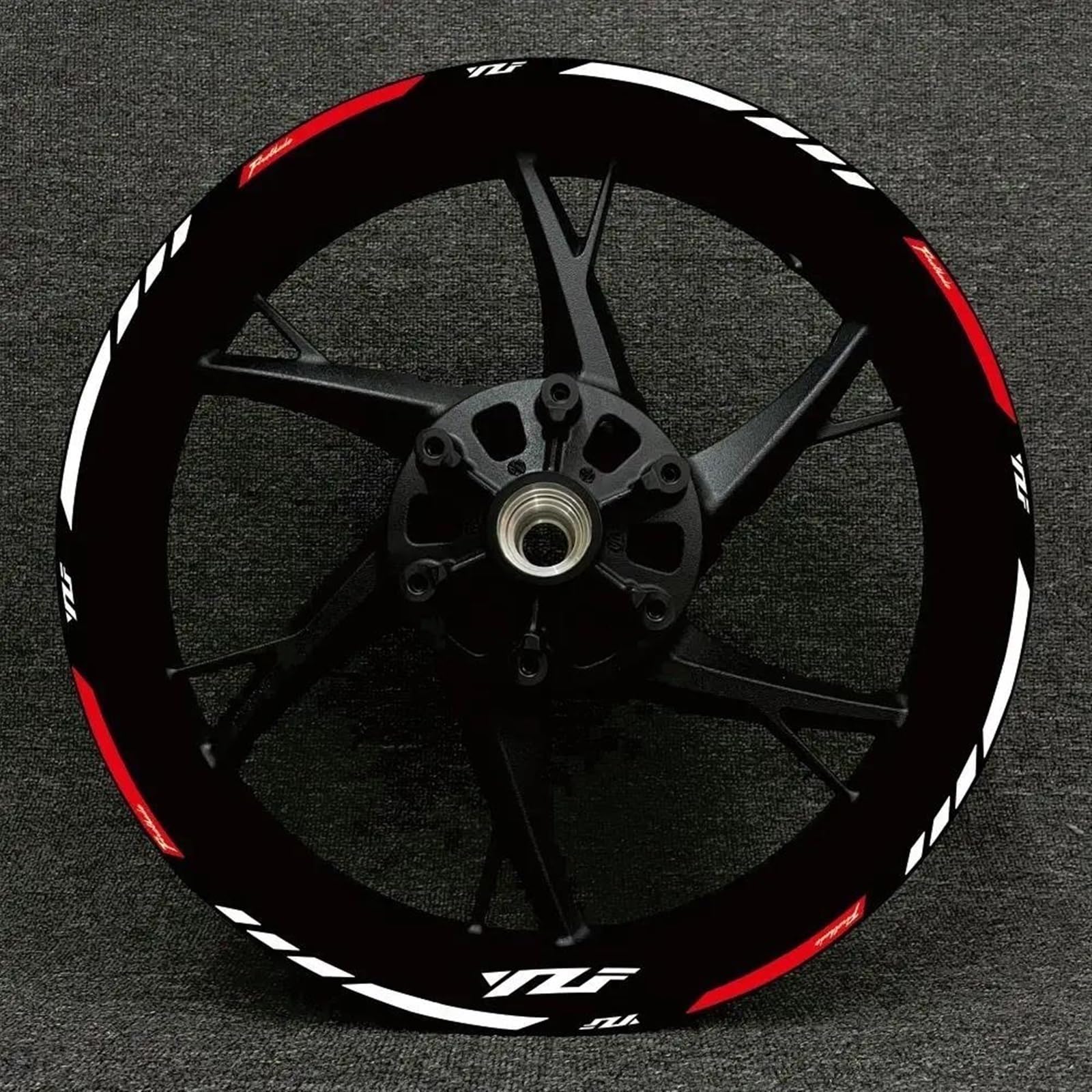 Motorcycle Reflective Wheel Stickers Rim Decal for Yamaha R1 R15 R125 R6 R7 MT-09 MT09 MT07 MT10 for Tracer(Color6)