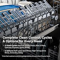 Vista 3 de Kenmore 22-14589 24" Built-In Dishwasher - UltraWash, SmartWash, Sanitize Rinse, SmartDry, and Leak Detection - 14 Place Settings - 57 DBA - ENERGY