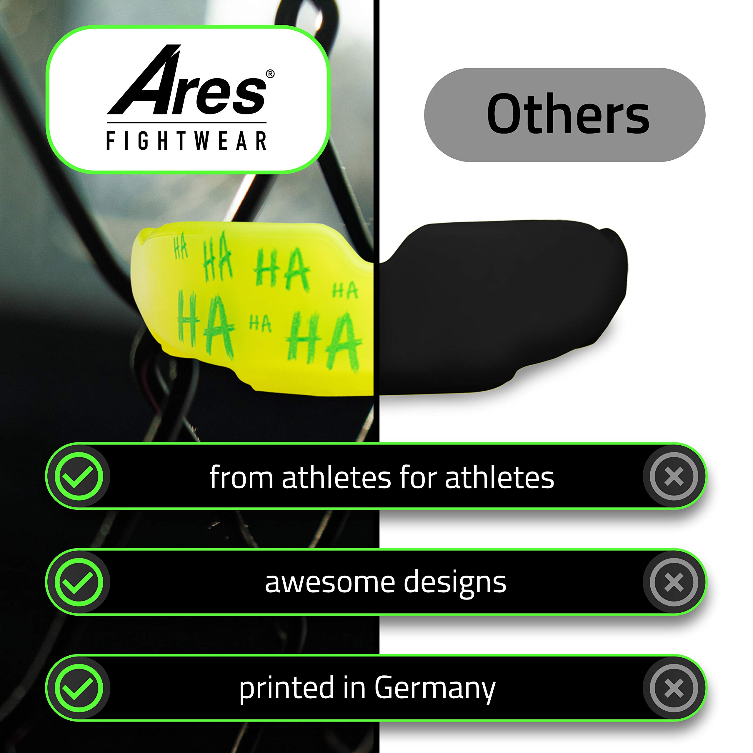 Scatola di paradenti Slim Fit con scatola per arti marziali, MMA e atleti, massima protezione dei denti grazie alla vestibilità ottimale, mouthguard professionale per uomo e donna - 4