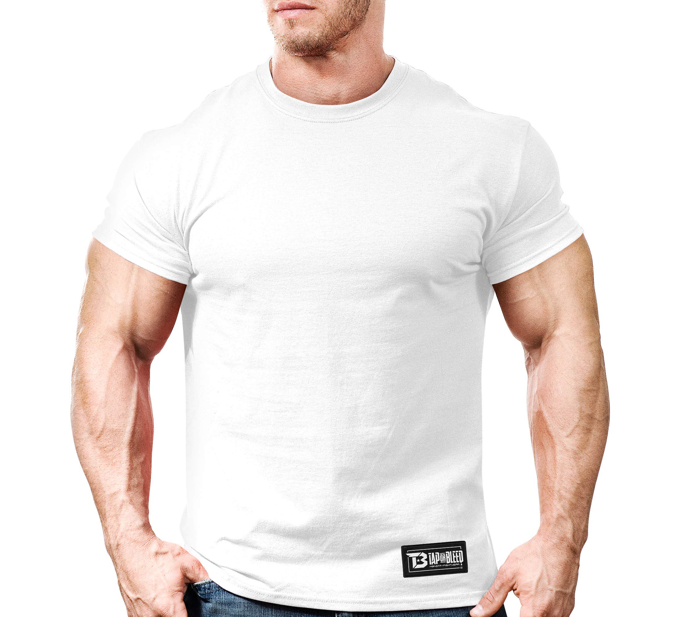 Monsta Clothing Co. Men's MMA Fight (TapOrBleed-000) Fitness Gym T-Shirt