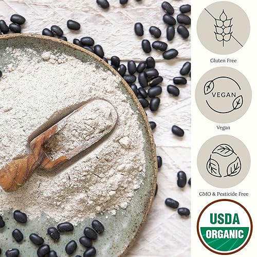 Miniatura 3 de Be Still Farms Frijoles negros orgánicos secos (4.8 libras) - Frijoles secos de tortuga a granel - Ideal para sopa, salsa, ensaladas - Alto en