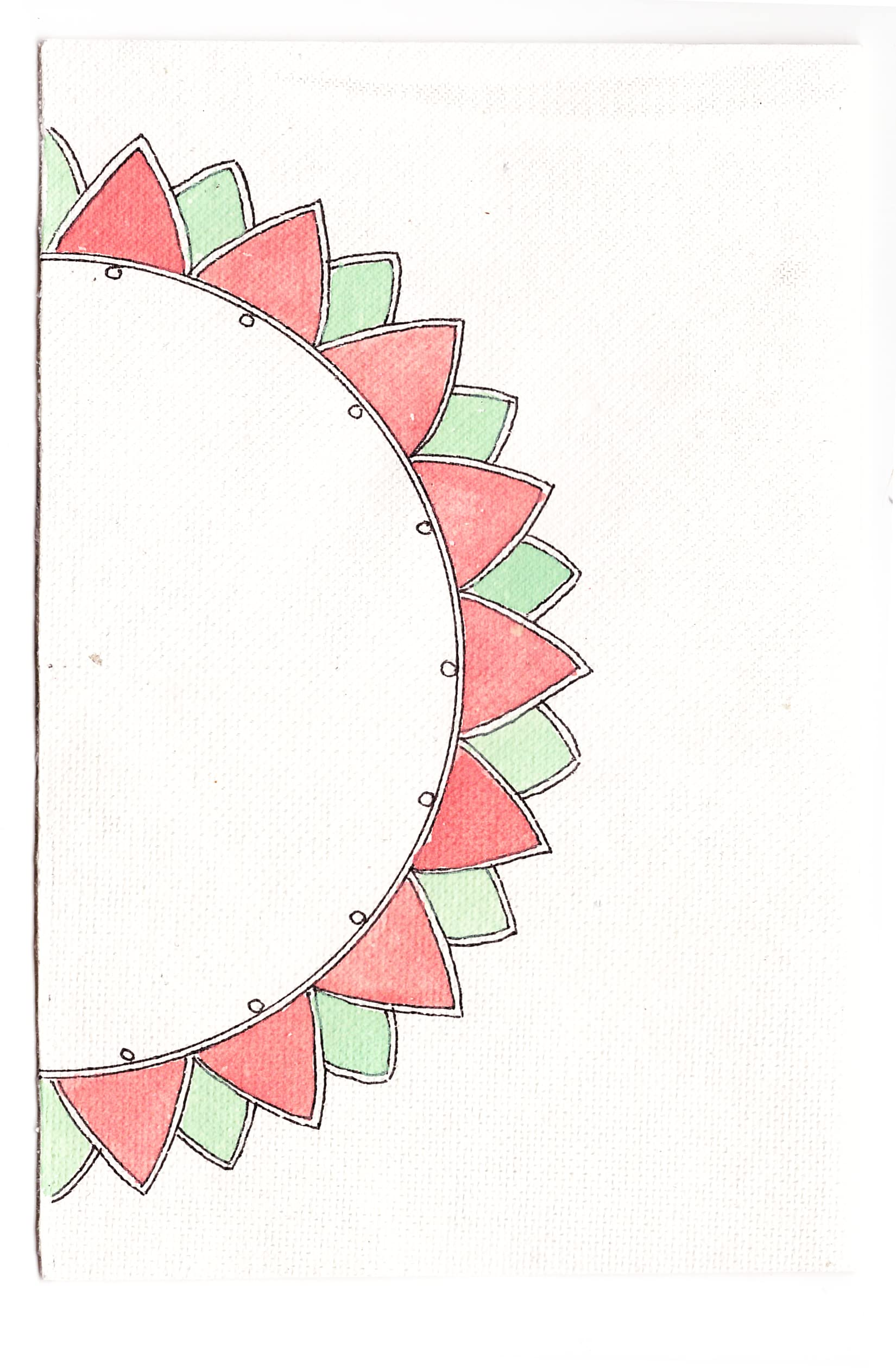 SKAISTA Get Well soon handmade Mandala handdrawn card gesture for healing 19.5 x14 cm Size greeting card