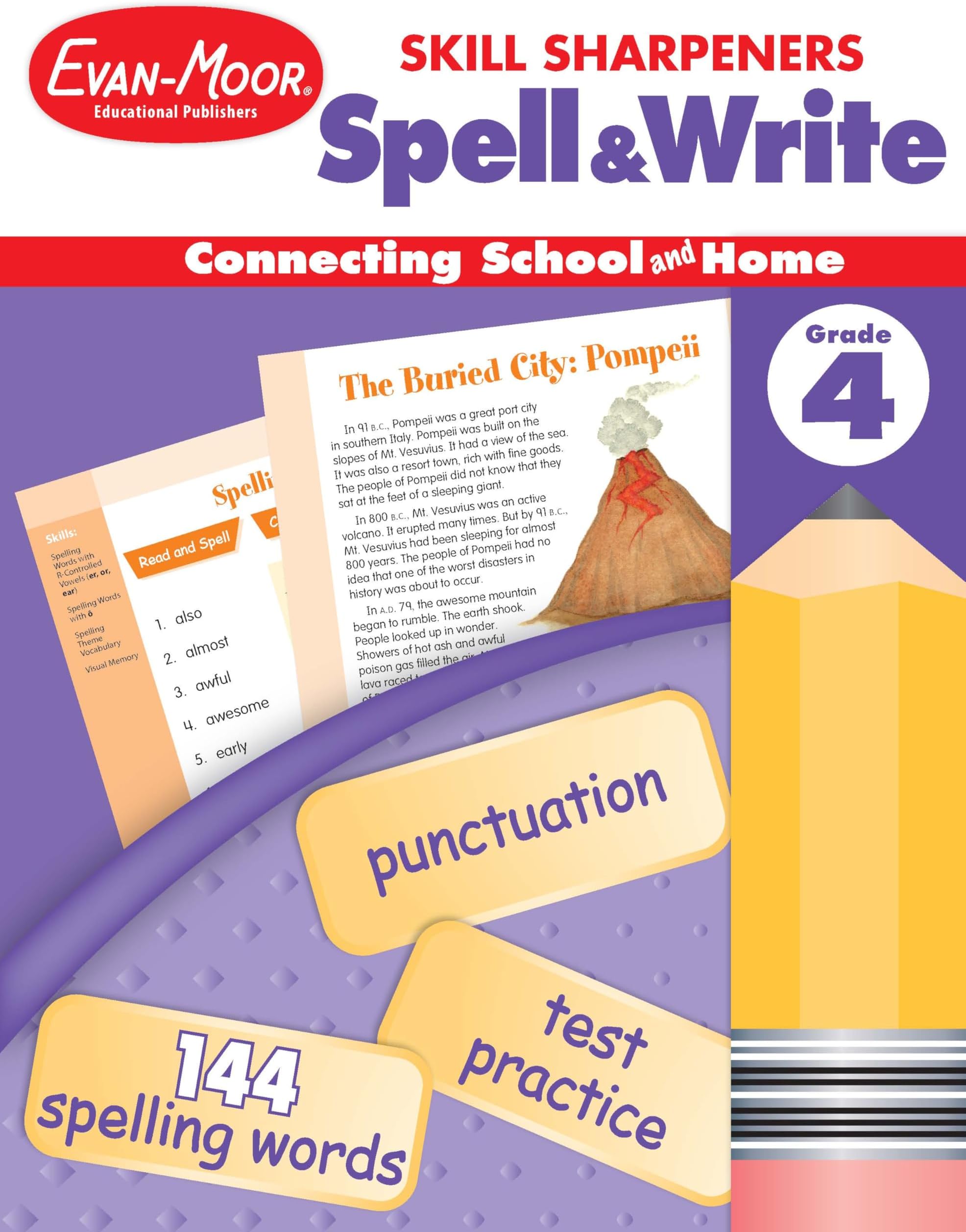 Evan Moor Educational Publishers Skill Sharpeners Spell & Write Grade 4